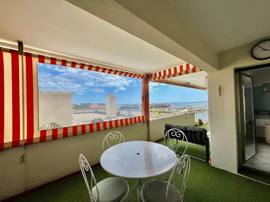 Magnifique 2P Vue Mer Terrasse Parking Juan-les-Pins 0*,