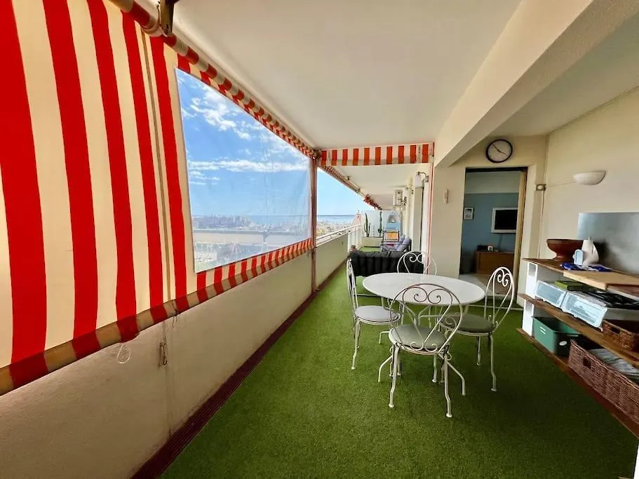 Magnifique 2P Vue Mer Terrasse Parking Juan-les-Pins 0*,