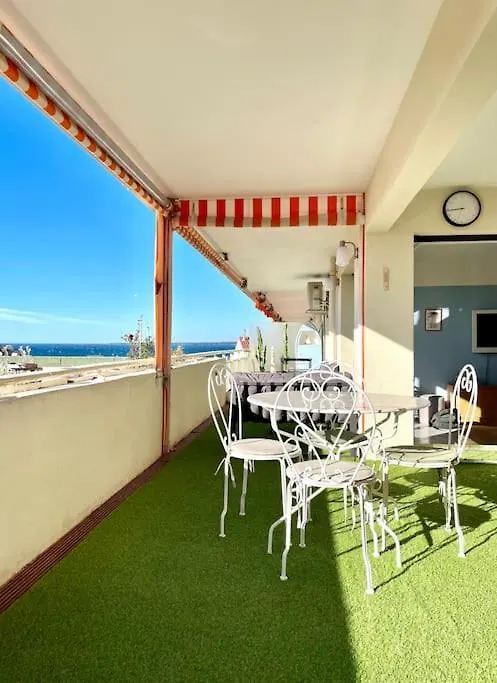 Magnifique 2P Vue Mer Terrasse Parking Juan-les-Pins Apartamento